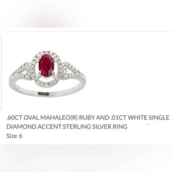 💥RUBY RING 4mm x 6mm  Sz 6, 925 SS, off sale - Picture 6 of 6